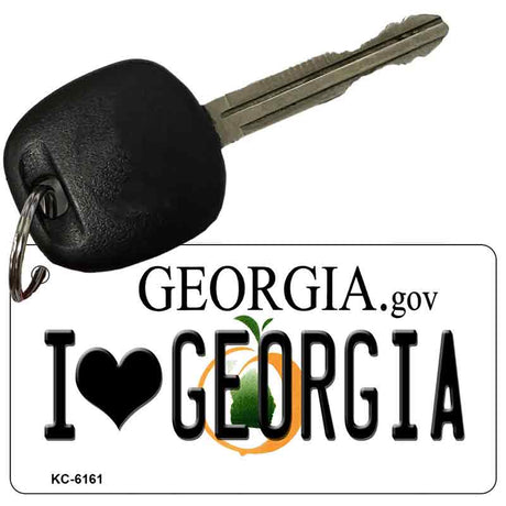 I Love Georgia State License Plate Tag Novelty Key Chain KC-6161