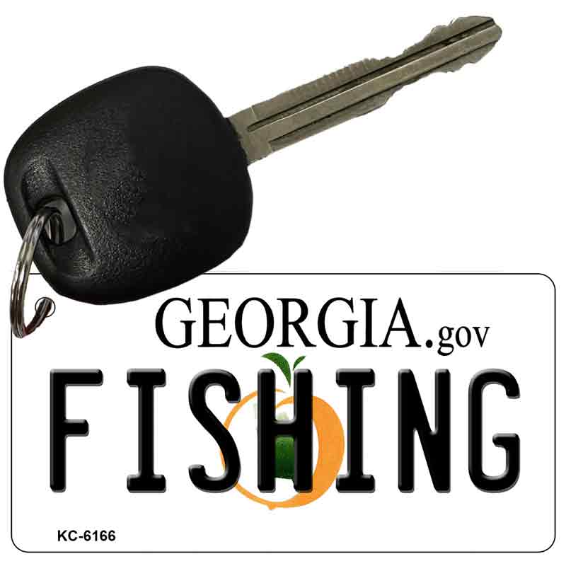 Fishing Georgia State License Plate Tag Novelty Key Chain KC-6166