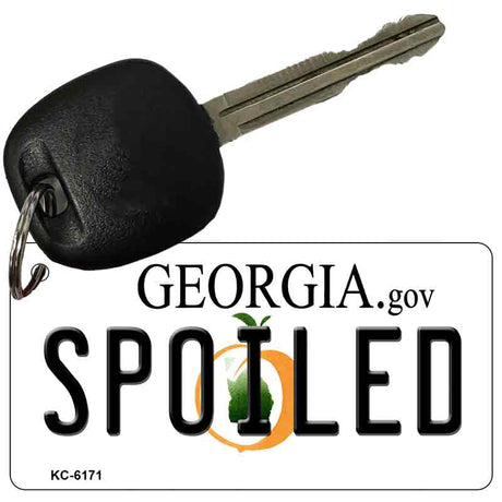 Spoiled Georgia State License Plate Tag Novelty Key Chain KC-6171