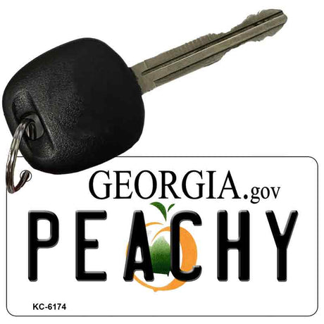 Peachy Georgia State License Plate Tag Novelty Key Chain KC-6174