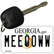 Meeooww Georgia State License Plate Tag Novelty Key Chain KC-6178