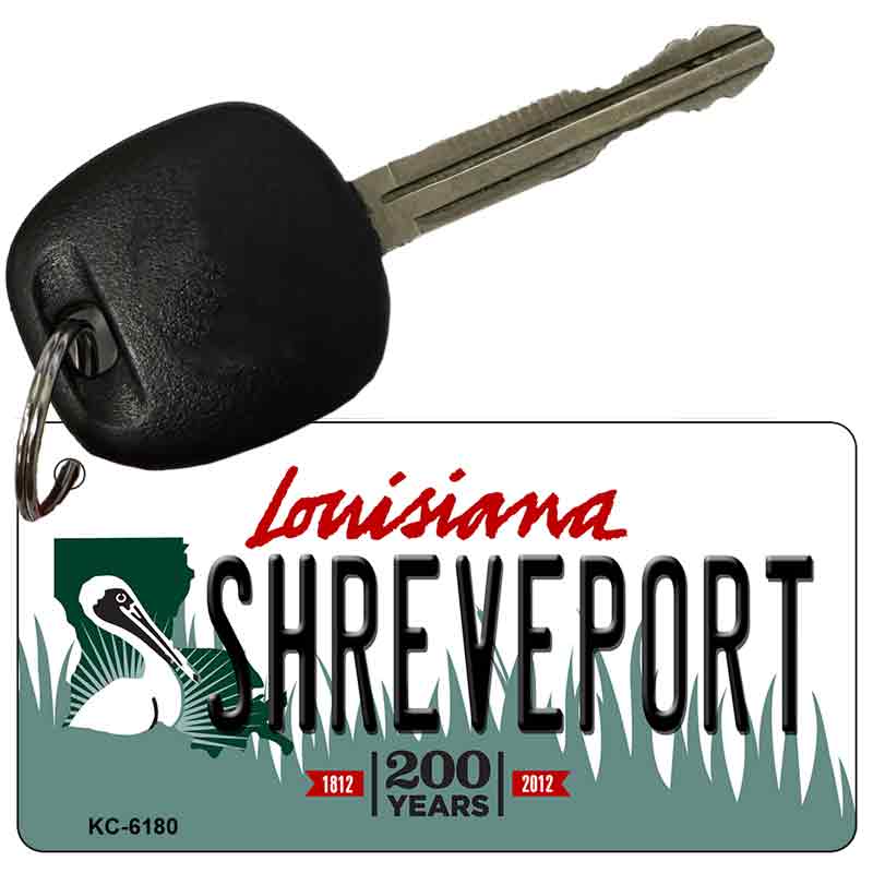 Shreveport Louisiana State License Plate Tag Novelty Key Chain KC-6180