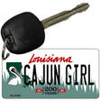 Cajun Girl Louisiana State License Plate Tag Novelty Key Chain KC-6183