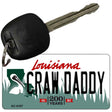 Craw Daddy Louisiana State License Plate Tag Novelty Key Chain KC-6187