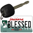 Blessed Louisiana State License Plate Tag Novelty Key Chain KC-6191