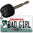 Bad Girl Louisiana State License Plate Tag Novelty Key Chain KC-6196