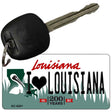 I Love Louisiana Louisiana State License Plate Tag Novelty Key Chain KC-6201