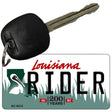 Rider Louisiana State License Plate Tag Novelty Key Chain KC-6213