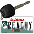 Peachy Louisiana State License Plate Tag Novelty Key Chain KC-6214