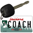 Coach Louisiana State License Plate Tag Novelty Key Chain KC-6217