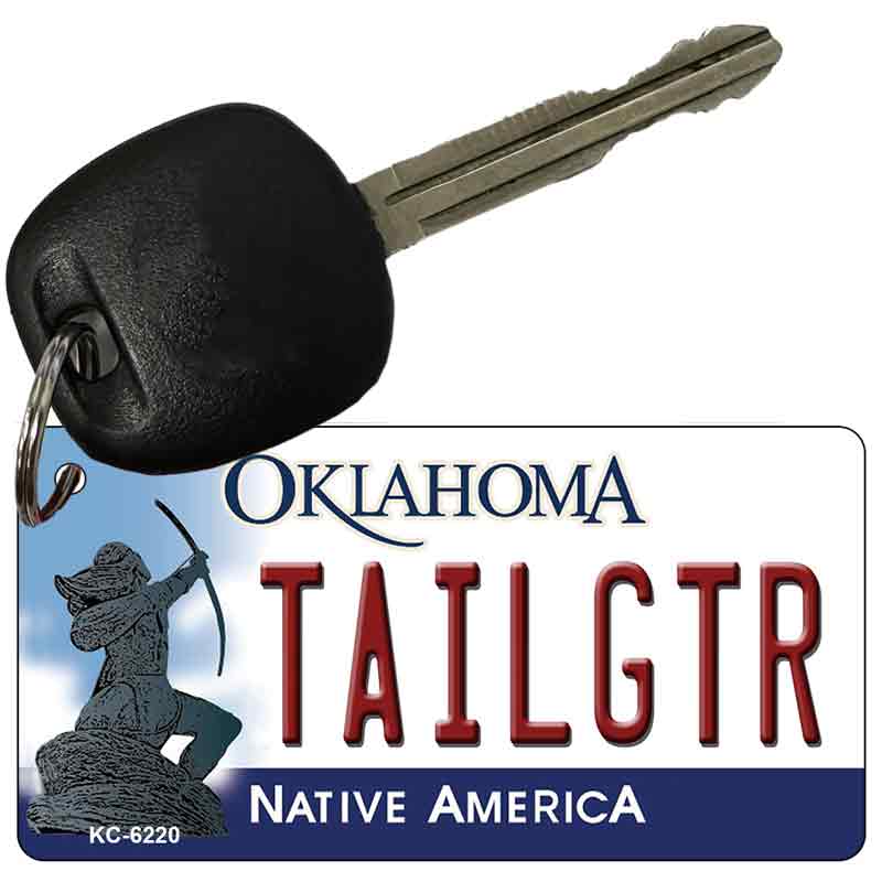 Tailgtr Oklahoma State License Plate Tag Novelty Key Chain KC-6220