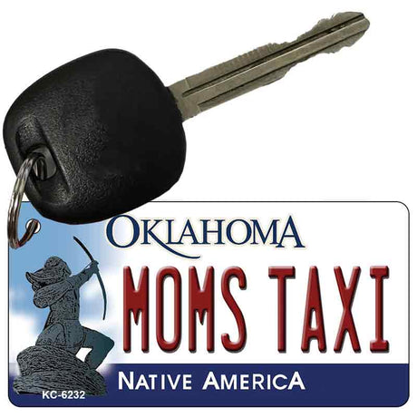 Moms Taxi Oklahoma State License Plate Tag Novelty Key Chain KC-6232