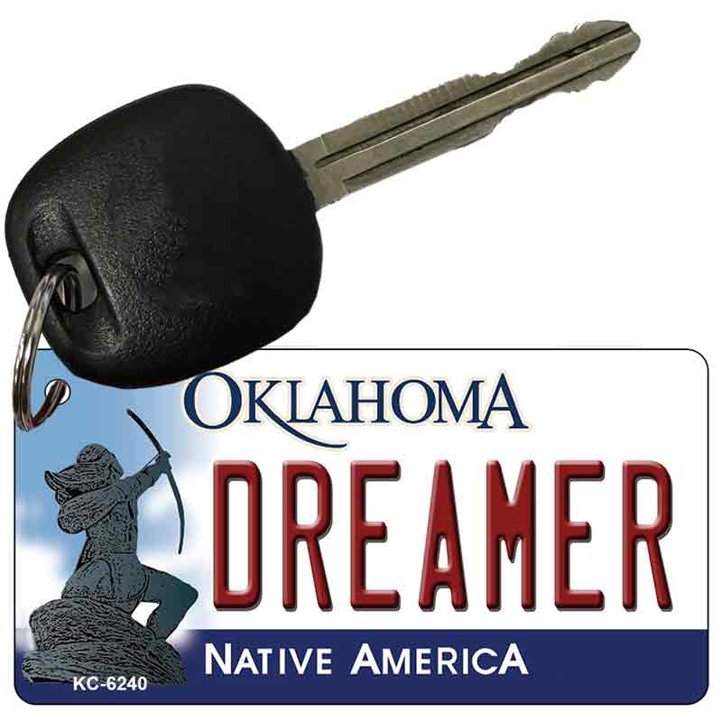 Dreamer Oklahoma State License Plate Tag Novelty Key Chain KC-6240