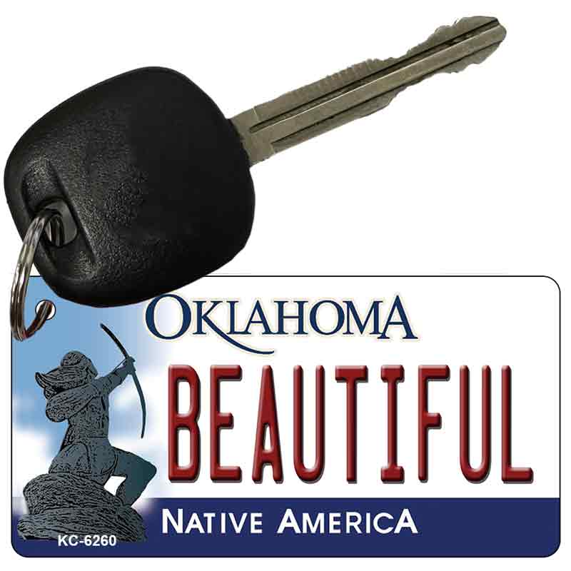 Beautiful Oklahoma State License Plate Tag Novelty Key Chain KC-6260