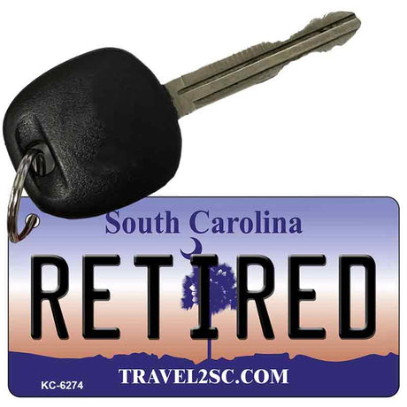 Retired South Carolina License Plate Tag Key Chain KC-6274