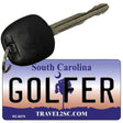 Golfer South Carolina License Plate Tag Key Chain KC-6275