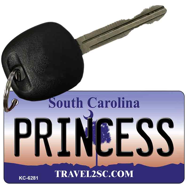 Princess South Carolina License Plate Tag Key Chain KC-6281