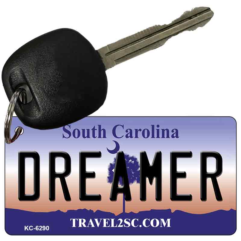 Dreamer South Carolina License Plate Tag Key Chain KC-6290