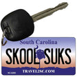 Skool Suks South Carolina License Plate Tag Key Chain KC-6292