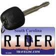 Rider South Carolina License Plate Tag Key Chain KC-6295