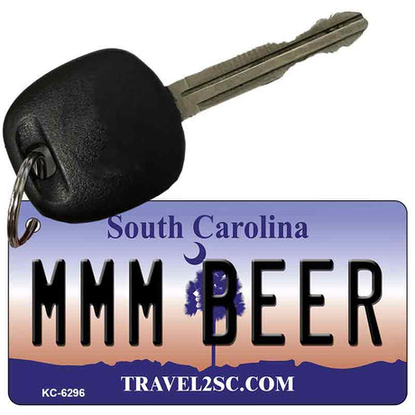 MMM Beer South Carolina License Plate Tag Key Chain KC-6296