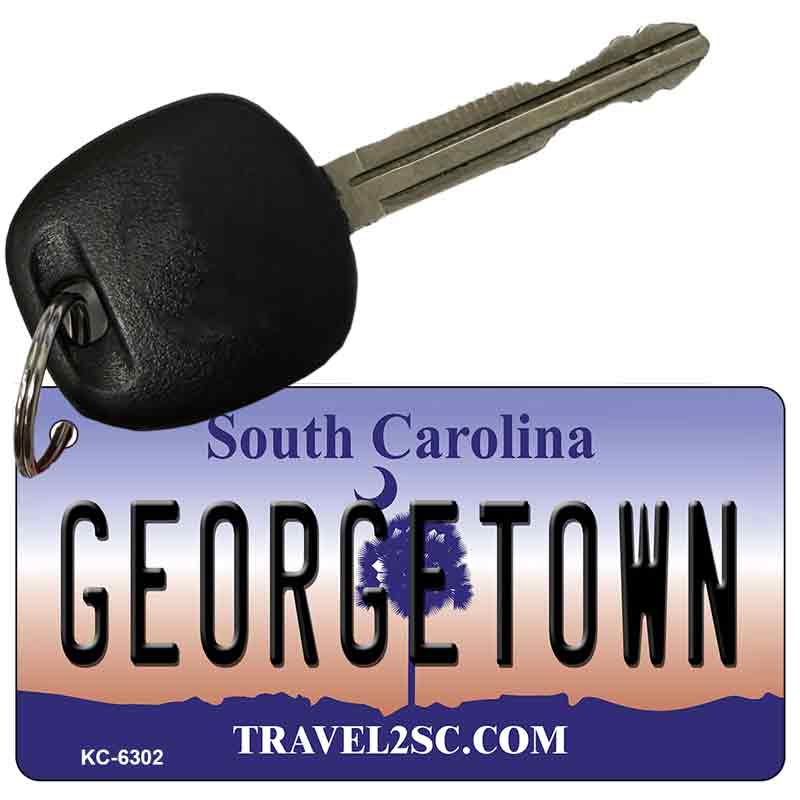 Georgetown South Carolina License Plate Tag Key Chain KC-6302