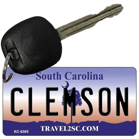 Clemson South Carolina License Plate Tag Key Chain KC-6305