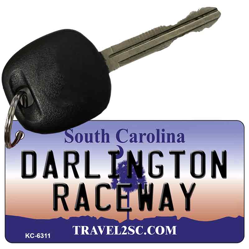 Darlington Raceway South Carolina License Plate Tag Key Chain KC-6311