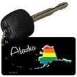 Alaska Rainbow State Novelty Aluminum Key Chain KC-6316