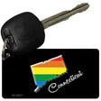 Connecticut Rainbow State Novelty Aluminum Key Chain KC-6321