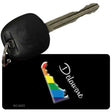 Delaware Rainbow State Novelty Aluminum Key Chain KC-6322