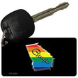 Georgia Rainbow State Novelty Aluminum Key Chain KC-6324