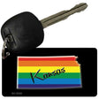 Kansas Rainbow State Novelty Aluminum Key Chain KC-6330