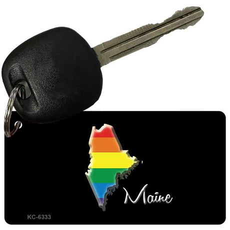 Maine Rainbow State Novelty Aluminum Key Chain KC-6333