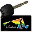 Maryland Rainbow State Novelty Aluminum Key Chain KC-6334