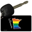 Minnesota Rainbow State Novelty Aluminum Key Chain KC-6337