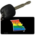 Missouri Rainbow State Novelty Aluminum Key Chain KC-6339