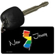 New Jersey Rainbow State Novelty Aluminum Key Chain KC-6344