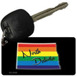 North Dakota Rainbow State Novelty Aluminum Key Chain KC-6348