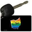 Ohio Rainbow State Novelty Aluminum Key Chain KC-6349