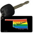 Oklahoma Rainbow State Novelty Aluminum Key Chain KC-6350