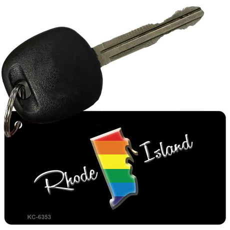 Rhode Island Rainbow State Novelty Aluminum Key Chain KC-6353