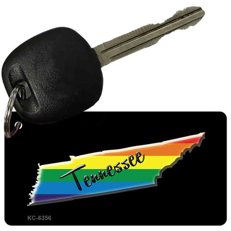 Tennessee Rainbow State Novelty Aluminum Key Chain KC-6356