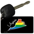 Virginia Rainbow State Novelty Aluminum Key Chain KC-6360