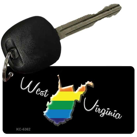 West Virginia Rainbow State Novelty Aluminum Key Chain KC-6362