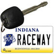 Raceway Indiana State License Plate Tag Novelty Key Chain KC-6368