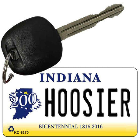 Hoosier Indiana State License Plate Tag Novelty Key Chain KC-6370