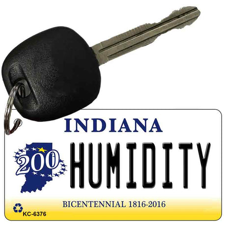 Humidity Indiana State License Plate Tag Novelty Key Chain KC-6376