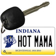 Hot Mama Indiana State License Plate Tag Novelty Key Chain KC-6383