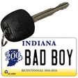 Bad Boy Indiana State License Plate Tag Novelty Key Chain KC-6391